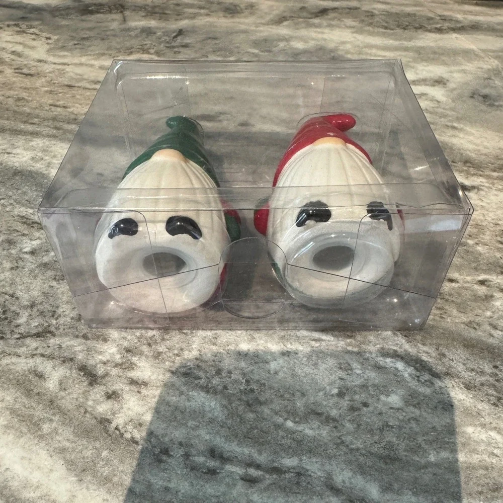 Christmas Gnome Salt and Pepper Shakers Festive Holiday Decor‎ Set